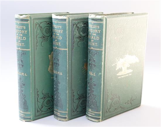 Furley, David - A History of the Weald of Kent, with an outline of the early history of the county, 2 vols in 3,